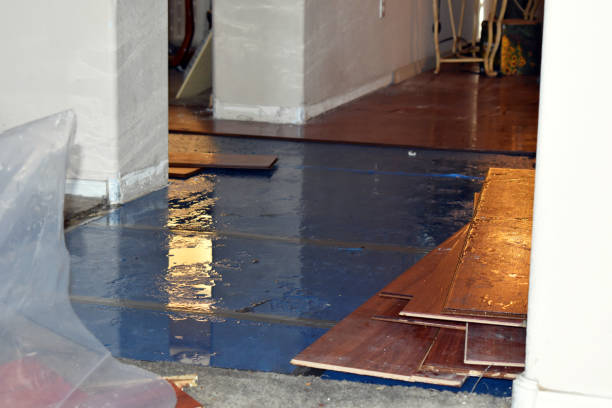 Professional Water Damage Restoration technician working in Abbot, ME